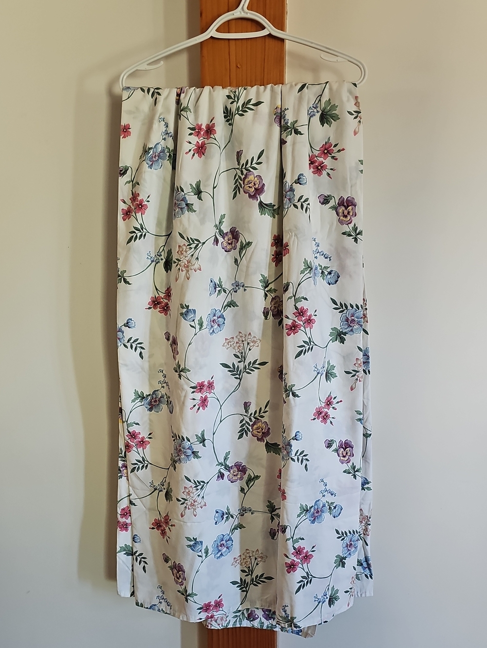 Vintage Floral Percale Double Flat Sheet